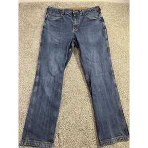 Duluth Trading Co Jeans Mens 38x34 Blue Pants Flex Ballroom Jeans